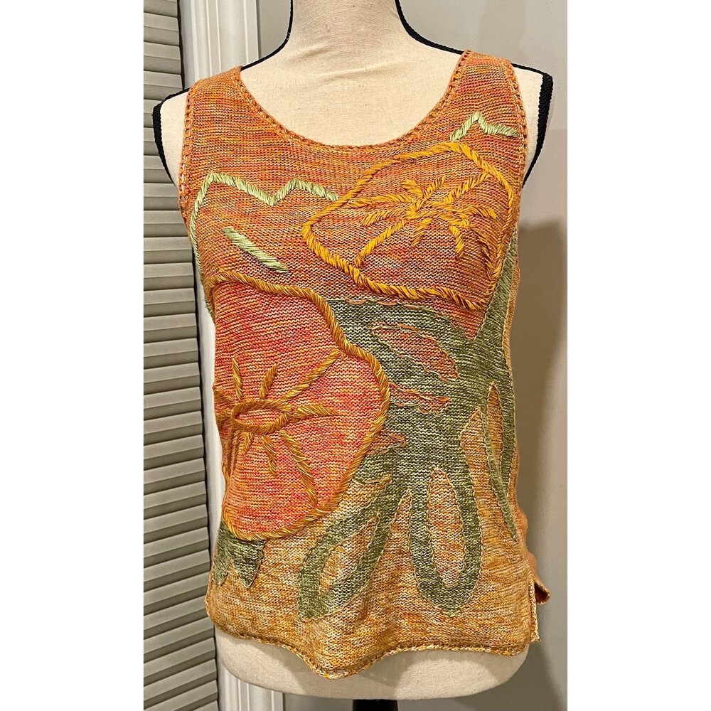 Crazy Horse Collection Women's Knit Sweater Tank Top Small